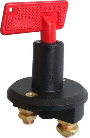 Key actuated battery isolator